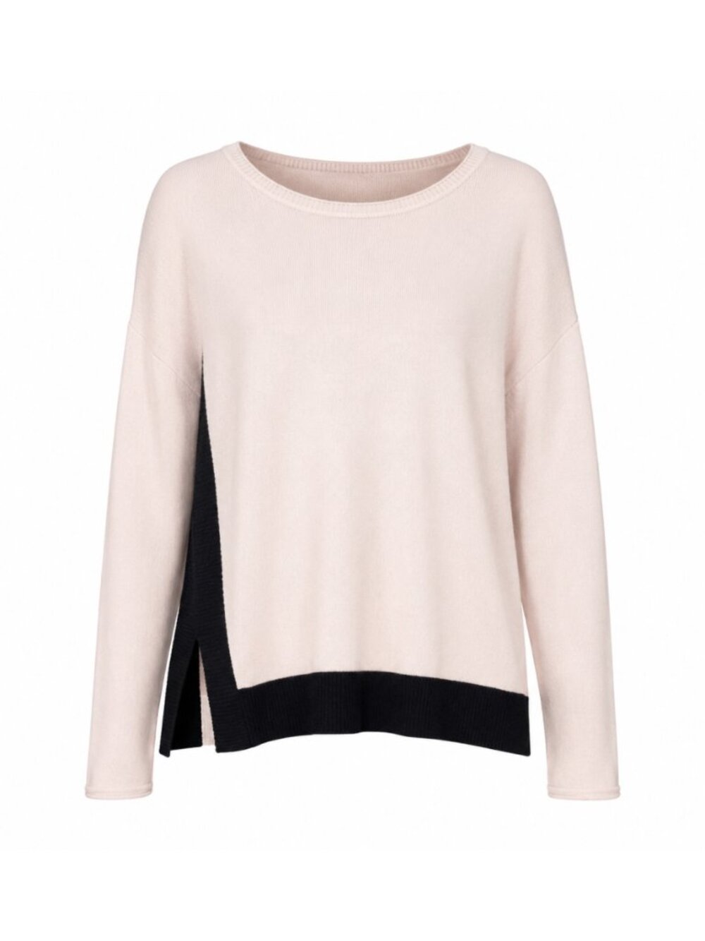 Alice + Olivia Cream Colorblock Sweater